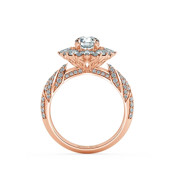 Nhẫn đính hôn Floral Halo NCH2501 5